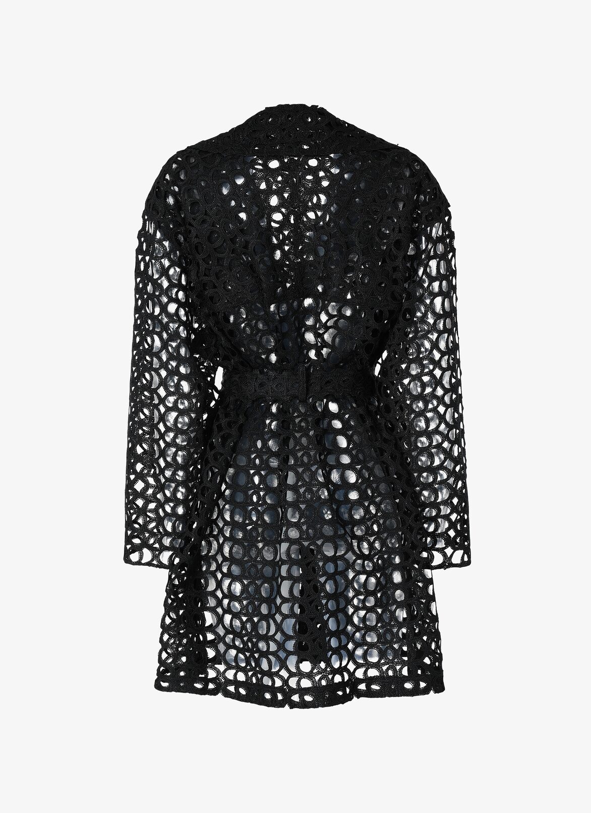Embroidered Trench ALAÏA BLACK EMBROIDERED TRENCH